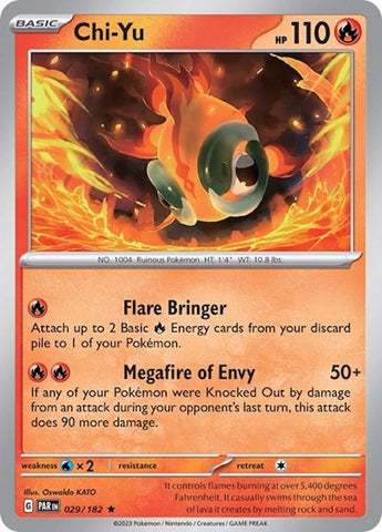 Chi-Yu (029/182) (Build & Battle Box) [Scarlet & Violet: Paradox Rift] Pokémon
