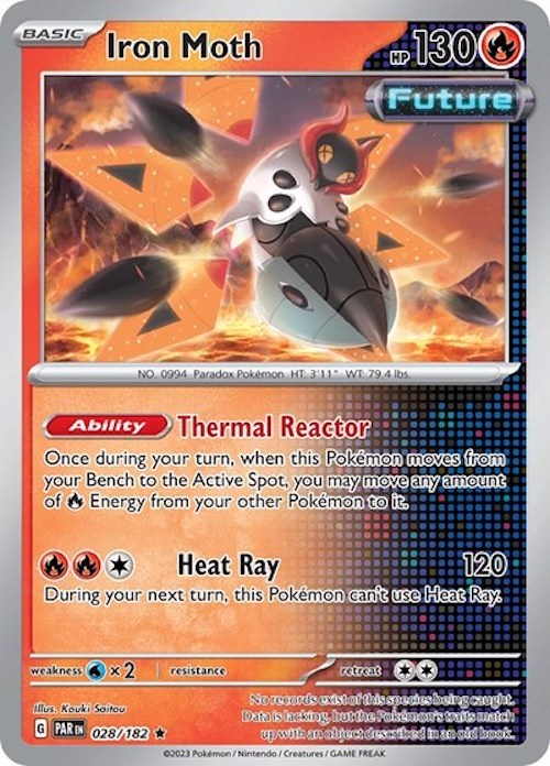 Iron Moth (028/182) (Build & Battle Box) [Scarlet & Violet: Paradox Rift] Pokémon