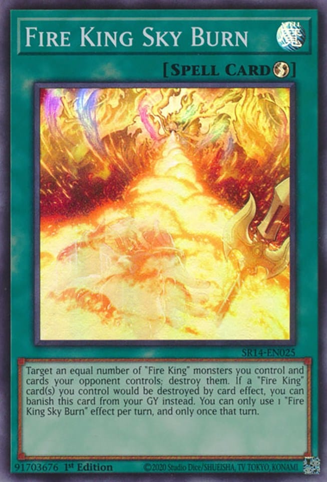 Fire King Sky Burn [SR14-EN025] Super Rare - Yugioh Cards For Your TCG Needs!