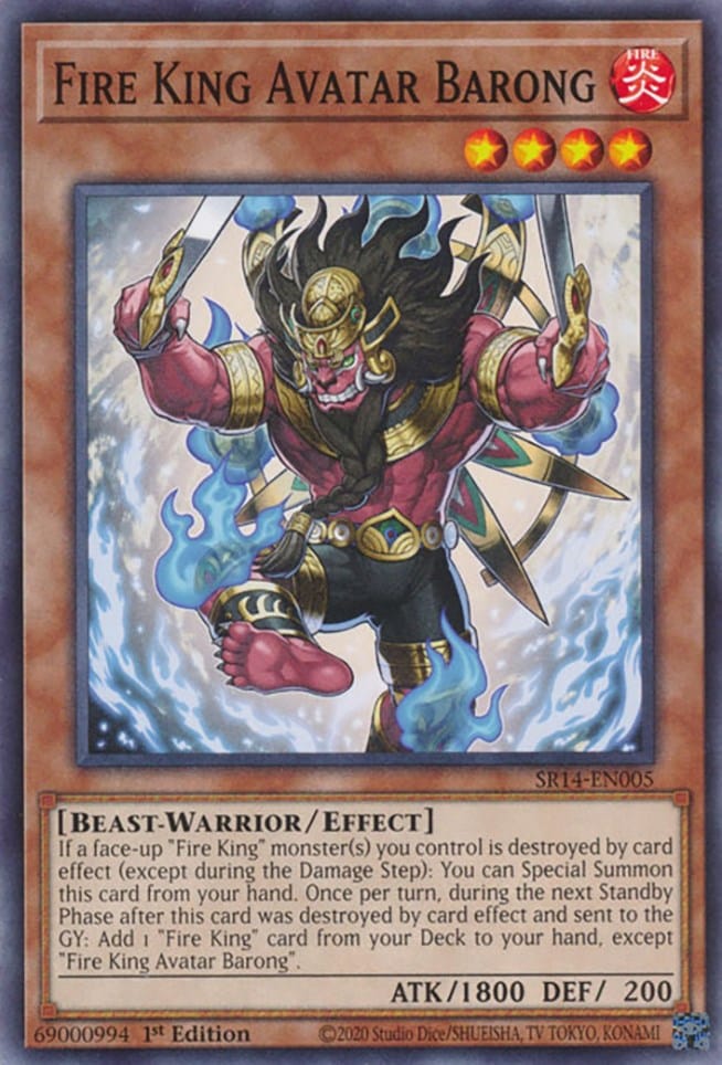 Fire King Avatar Barong [SR14-EN005] Common - Yugioh Cards For Your TCG Needs!