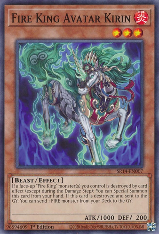 Fire King Avatar Kirin [SR14-EN007] Common - Yugioh Cards For Your TCG Needs!