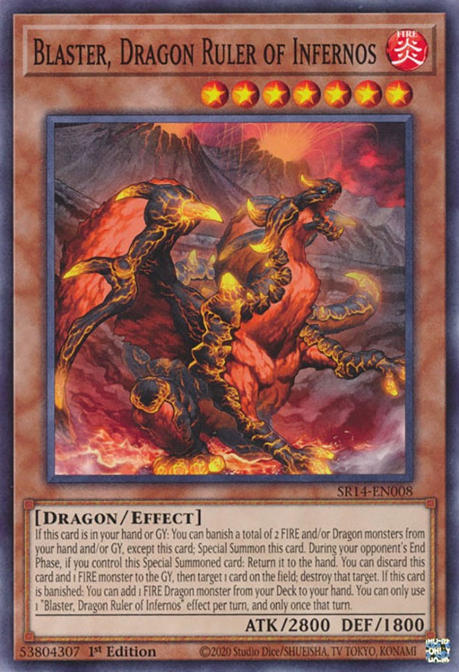 Blaster, Dragon Ruler of Infernos [SR14-EN008] Common - Yugioh Cards For Your TCG Needs!