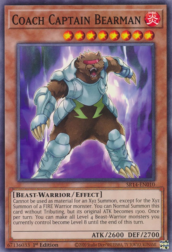 Coach Captain Bearman [SR14-EN010] Common - Yugioh Cards For Your TCG Needs!