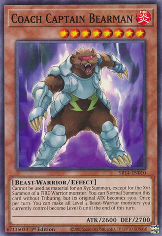 Coach Captain Bearman [SR14-EN010] Common - Yugioh Cards For Your TCG Needs!