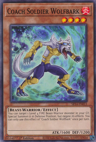 Coach Soldier Wolfbark [SR14-EN011] Common - Yugioh Cards For Your TCG Needs!