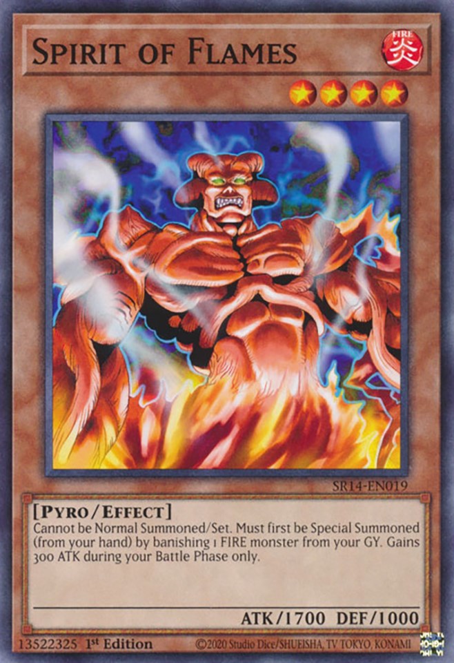 Spirit of Flames [SR14-EN019] Common - Yugioh Cards For Your TCG Needs!