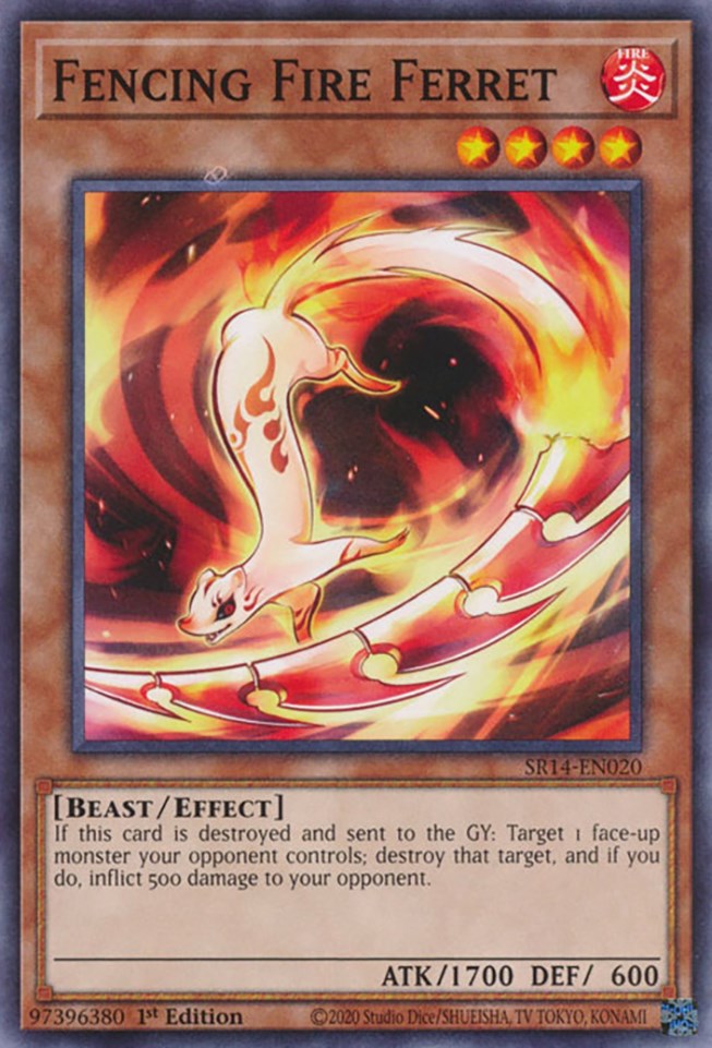 Fencing Fire Ferret [SR14-EN020] Common - Yugioh Cards For Your TCG Needs!