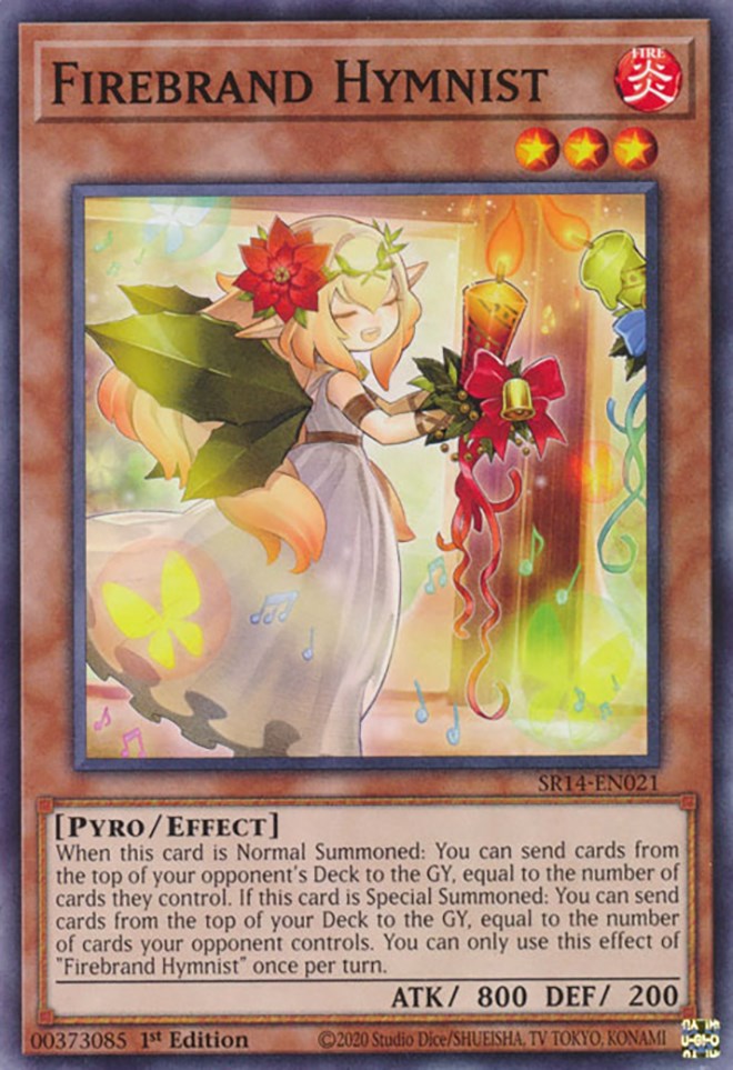 Firebrand Hymnist [SR14-EN021] Common - Yugioh Cards For Your TCG Needs!