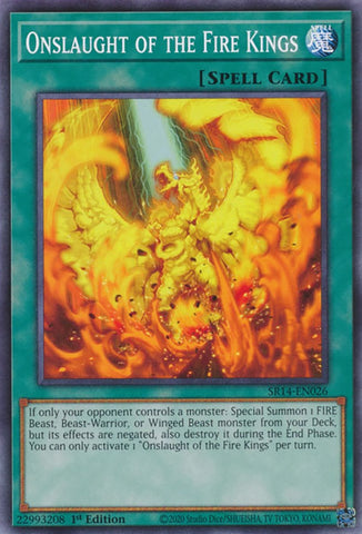 Onslaught of the Fire Kings [SR14-EN026] Common - Yugioh Cards For Your TCG Needs!