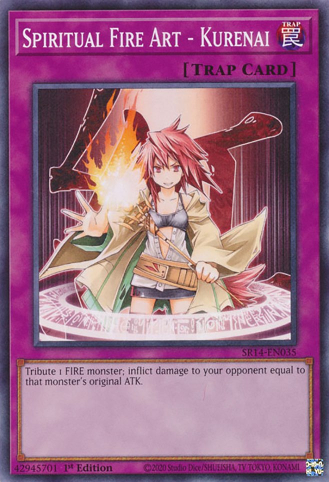 Spiritual Fire Art - Kurenai [SR14-EN035] Common - Yugioh Cards For Your TCG Needs!