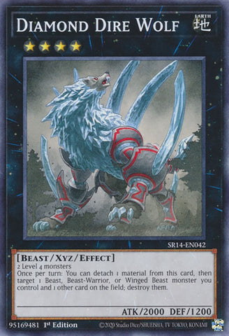 Diamond Dire Wolf [SR14-EN042] Common - Yugioh Cards For Your TCG Needs!