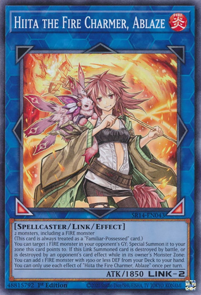 Hiita the Fire Charmer, Ablaze [SR14-EN043] Common - Yugioh Cards For Your TCG Needs!
