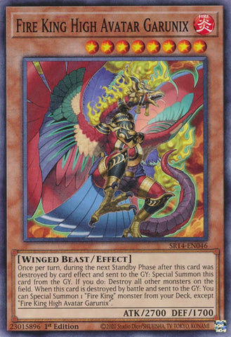 Fire King High Avatar Garunix [SR14-EN046] Common - Yugioh Cards For Your TCG Needs!