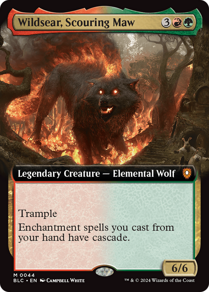 Wildsear, Scouring Maw (Extended Art) [Bloomburrow Commander] Magic: The Gathering