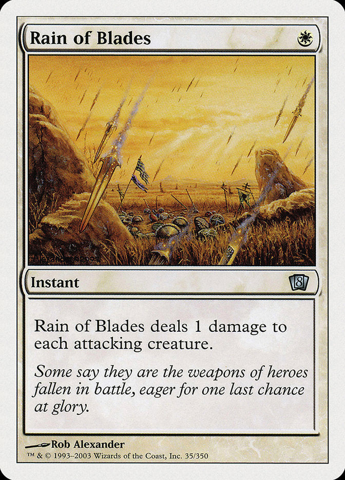 Rain of Blades [Eighth Edition] Magic: The Gathering