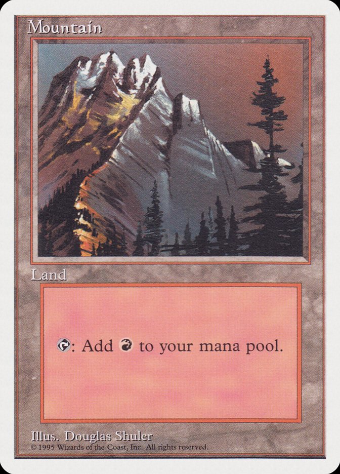 Mountain (Red Sky in the Top Right) [Rivals Quick Start Set] Magic: The Gathering