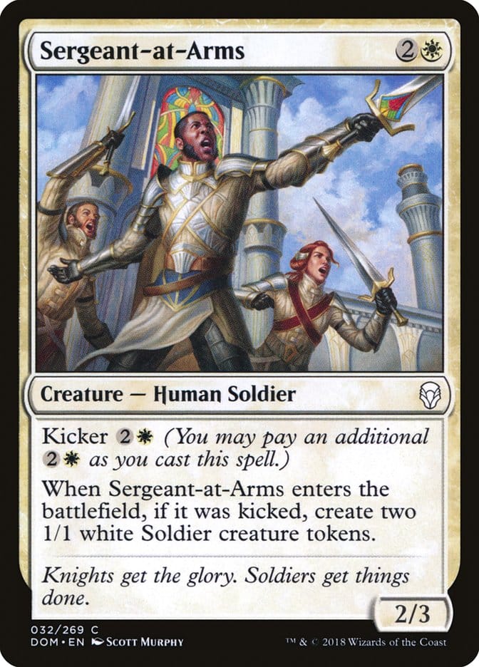 Sergeant-at-Arms [Dominaria] Magic: The Gathering