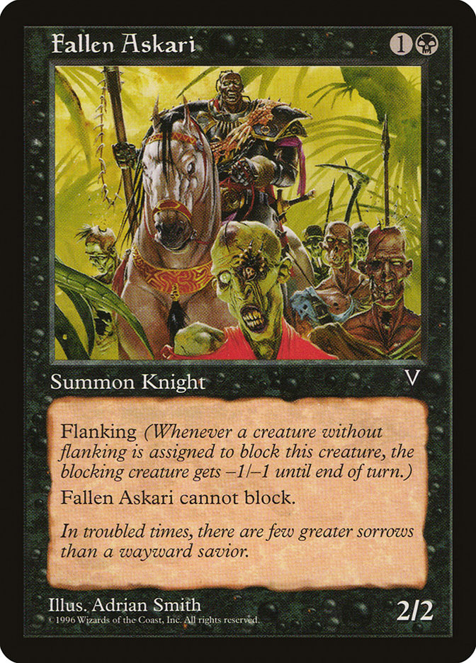 Fallen Askari [Visions] Magic: The Gathering