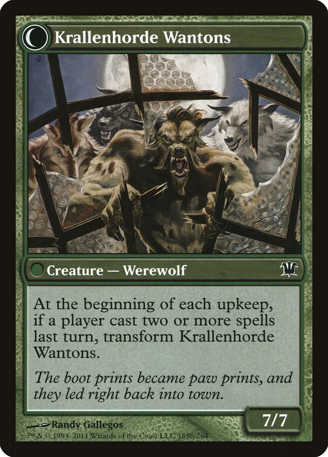 Grizzled Outcasts // Krallenhorde Wantons [Innistrad] Magic: The Gathering