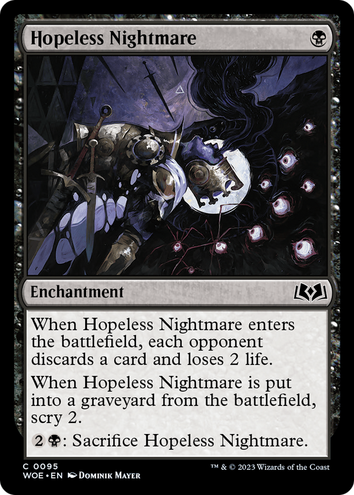 Hopeless Nightmare [Wilds of Eldraine] Magic: The Gathering