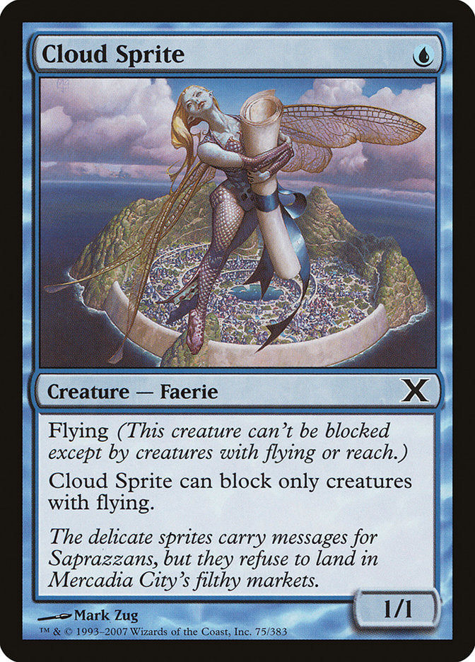Cloud Sprite [Tenth Edition] Magic: The Gathering