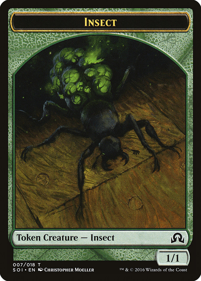 Insect Token [Shadows over Innistrad Tokens] Magic: The Gathering