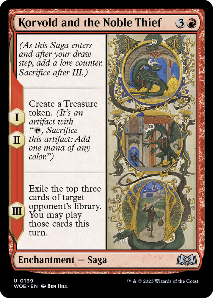 Korvold and the Noble Thief [Wilds of Eldraine] Magic: The Gathering