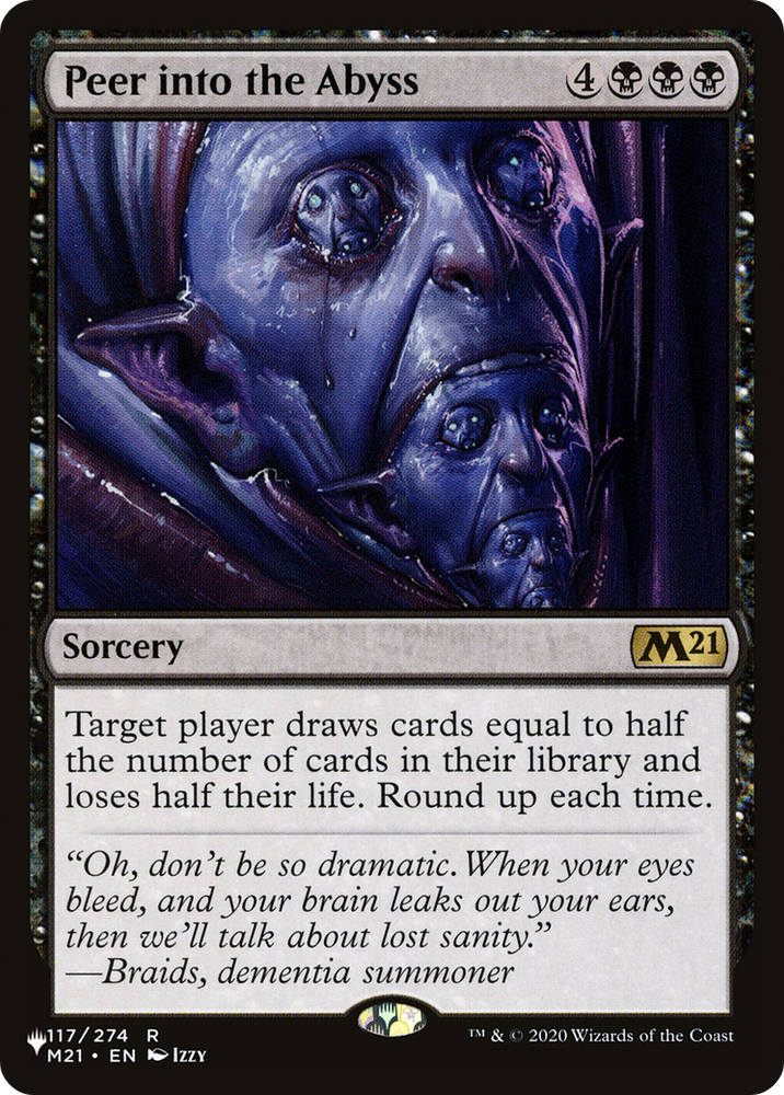 Peer into the Abyss [The List] Magic: The Gathering