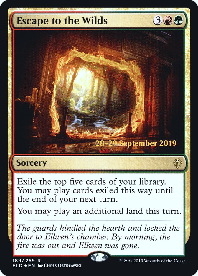 Escape to the Wilds [Throne of Eldraine Prerelease Promos] Magic: The Gathering