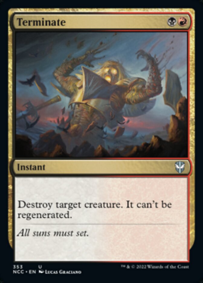 Terminate [Streets of New Capenna Commander] Magic: The Gathering