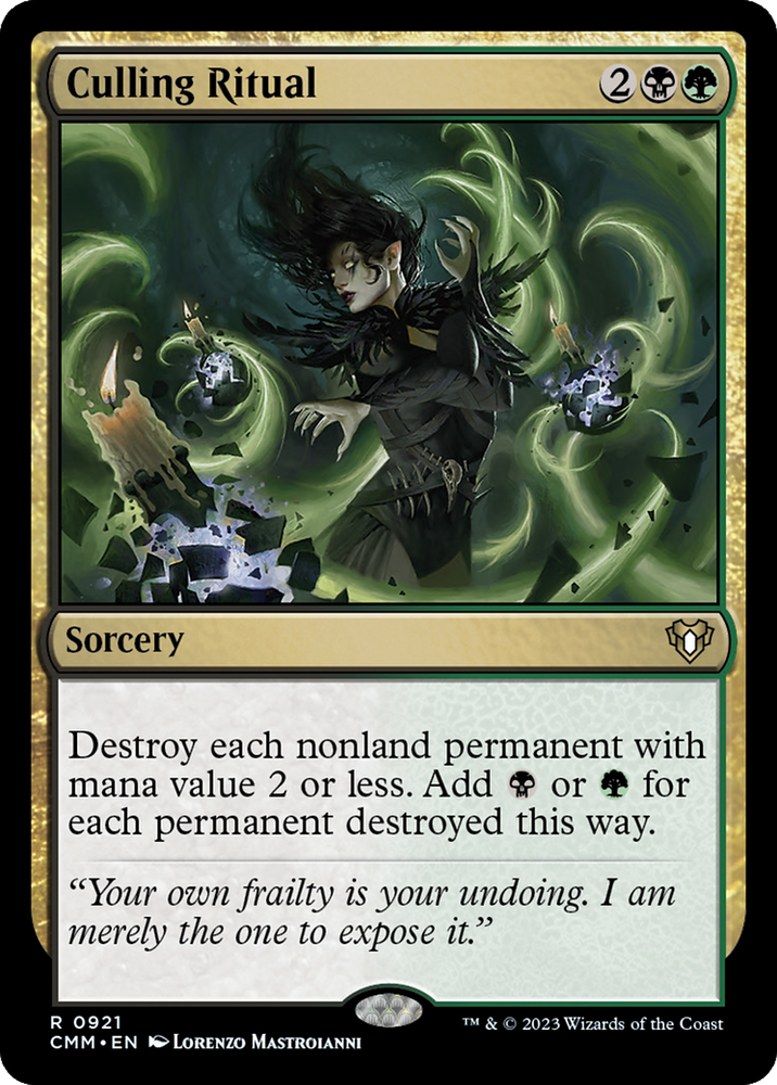 Culling Ritual [Commander Masters] Magic: The Gathering