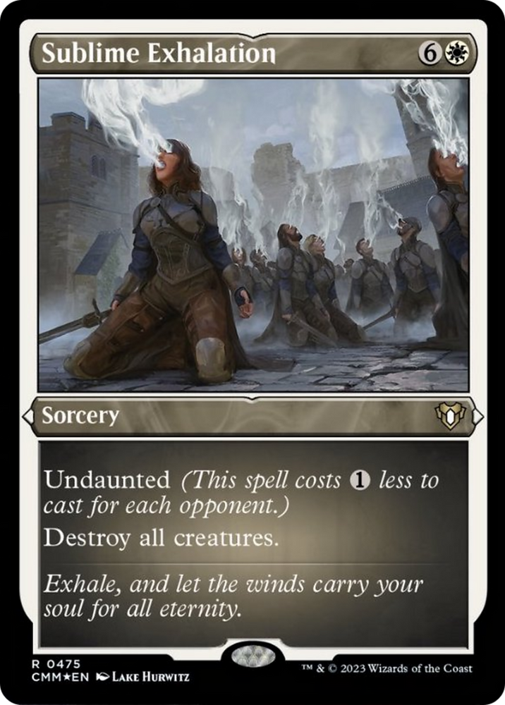 Sublime Exhalation (Foil Etched) [Commander Masters] Magic: The Gathering