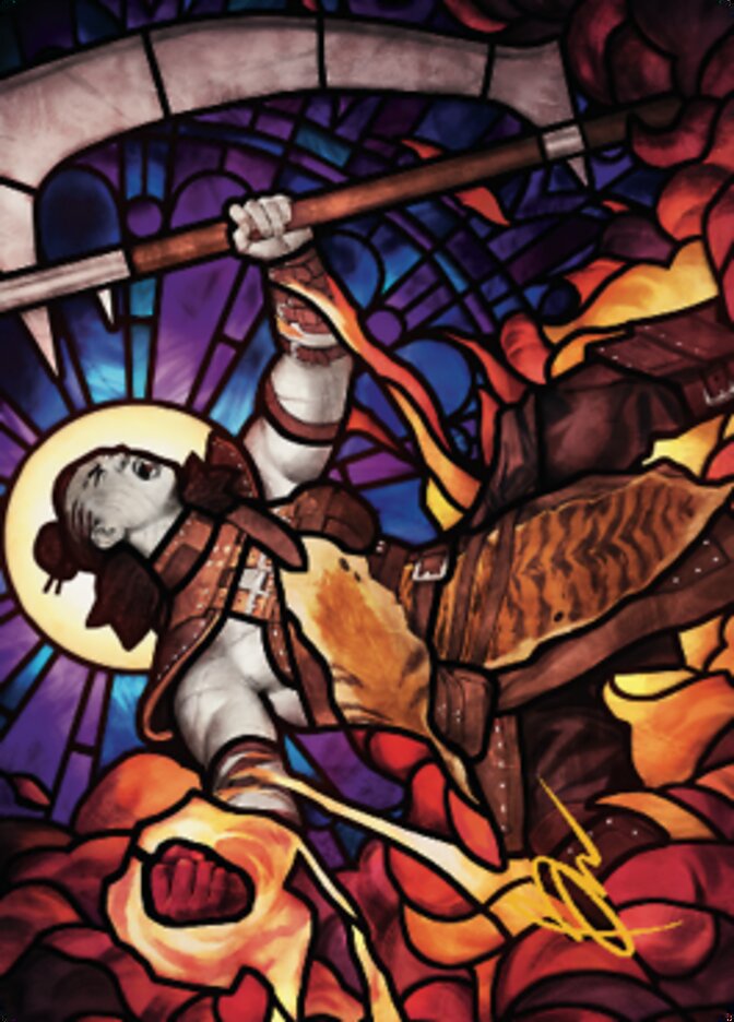 Garna, Bloodfist of Keld Art Card (Gold-Stamped Signature) [Dominaria United Art Series] Magic: The Gathering