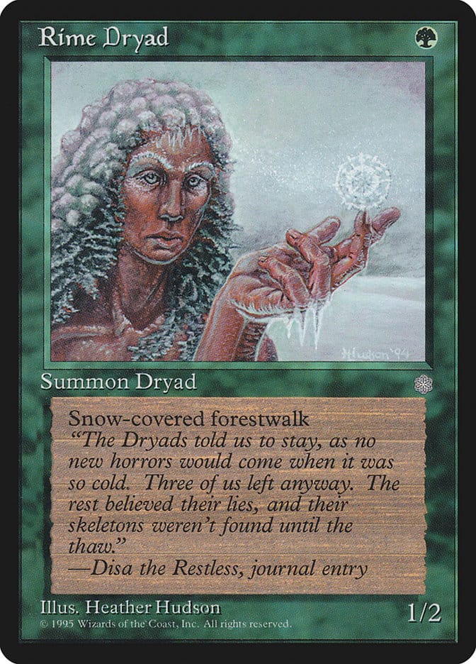 Rime Dryad [Ice Age] Magic: The Gathering