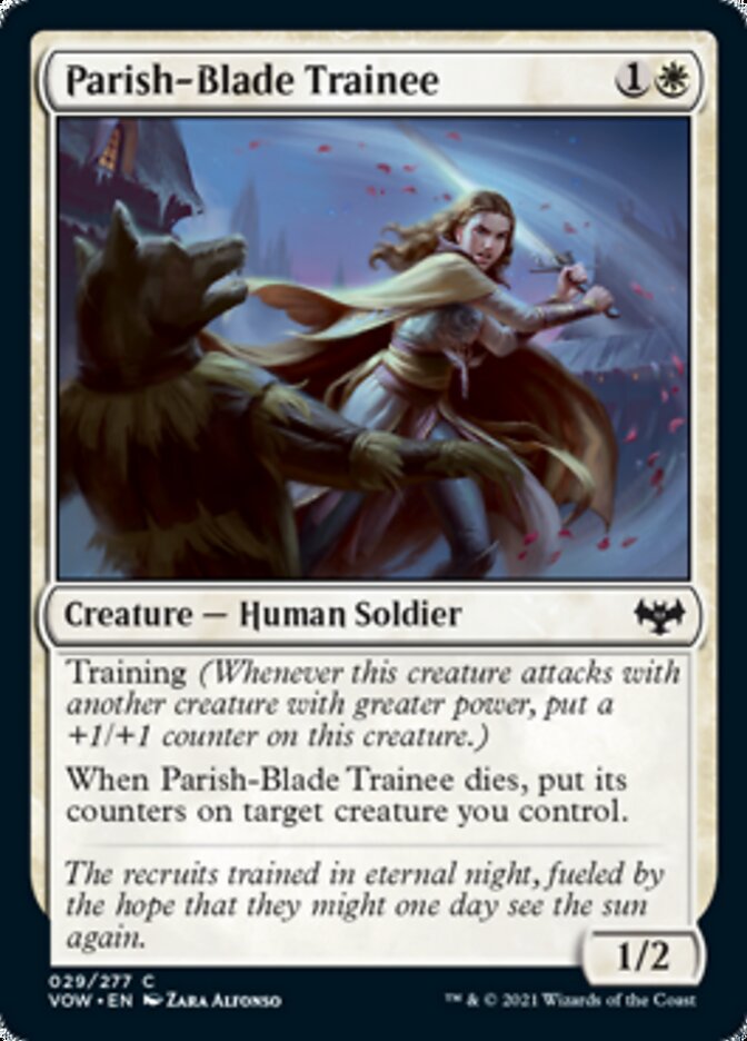 Parish-Blade Trainee [Innistrad: Crimson Vow] Magic: The Gathering
