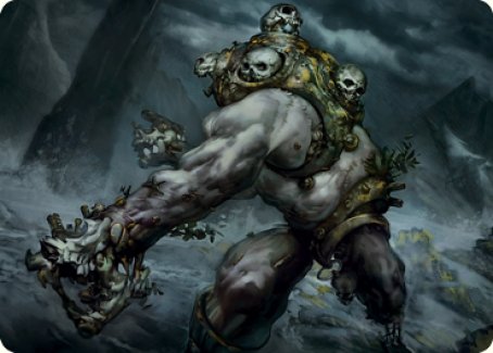 Skull Skaab Art Card [Innistrad: Crimson Vow Art Series] Magic: The Gathering