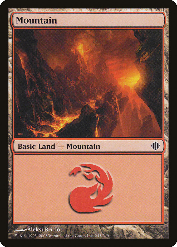 Mountain (243) [Shards of Alara] Magic: The Gathering