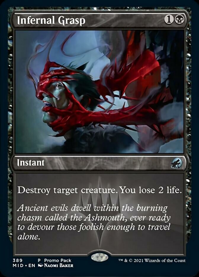 Infernal Grasp (Promo Pack) [Innistrad: Midnight Hunt Promos] Magic: The Gathering