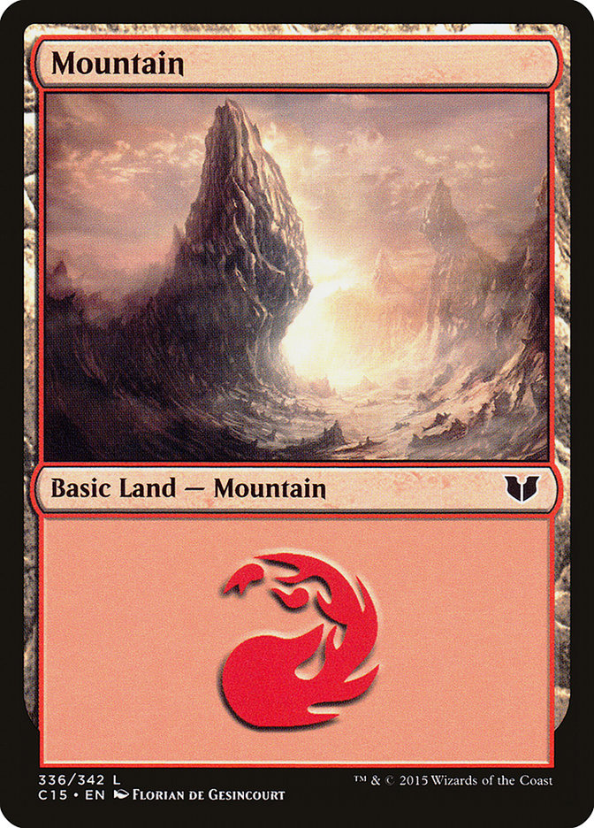 Mountain (336) [Commander 2015] Magic: The Gathering