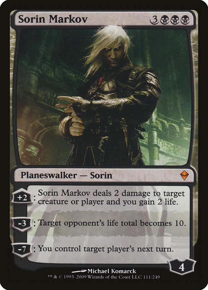 Sorin Markov [Zendikar] Magic: The Gathering