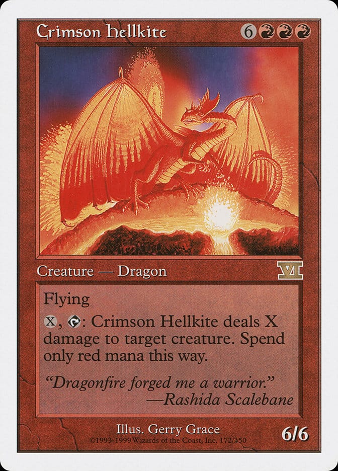 Crimson Hellkite [Classic Sixth Edition] Magic: The Gathering