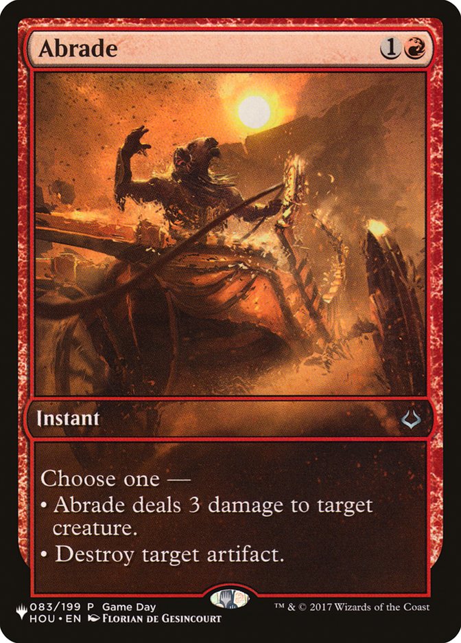 Abrade [The List] Magic: The Gathering