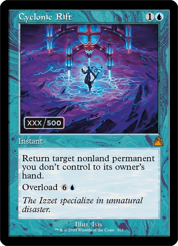 Cyclonic Rift (Retro) (Serialized) [Ravnica Remastered] Magic: The Gathering