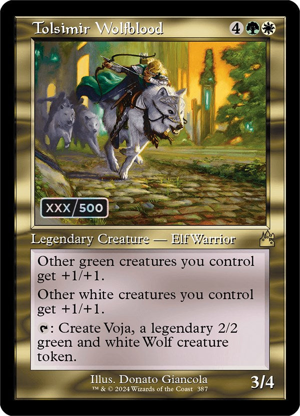 Tolsimir Wolfblood (Retro) (Serialized) [Ravnica Remastered] Magic: The Gathering