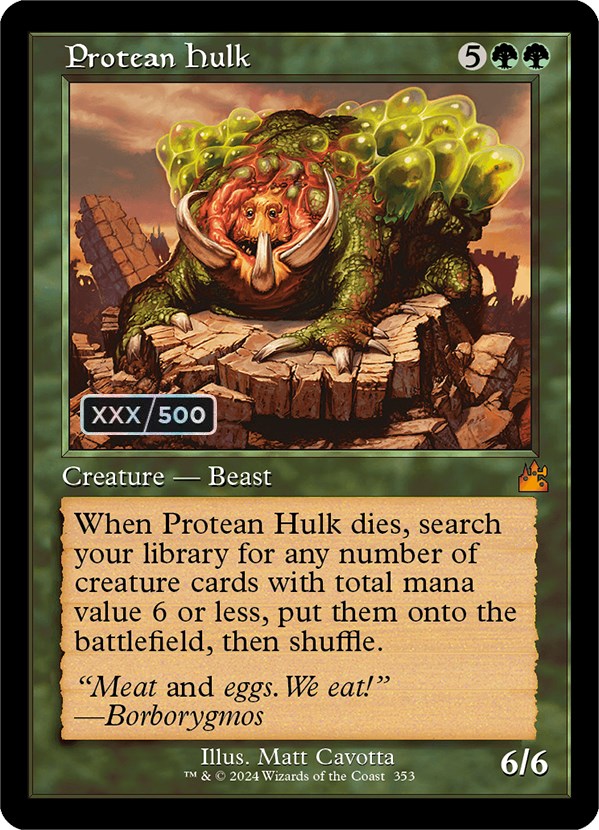 Protean Hulk (Retro) (Serialized) [Ravnica Remastered] Magic: The Gathering