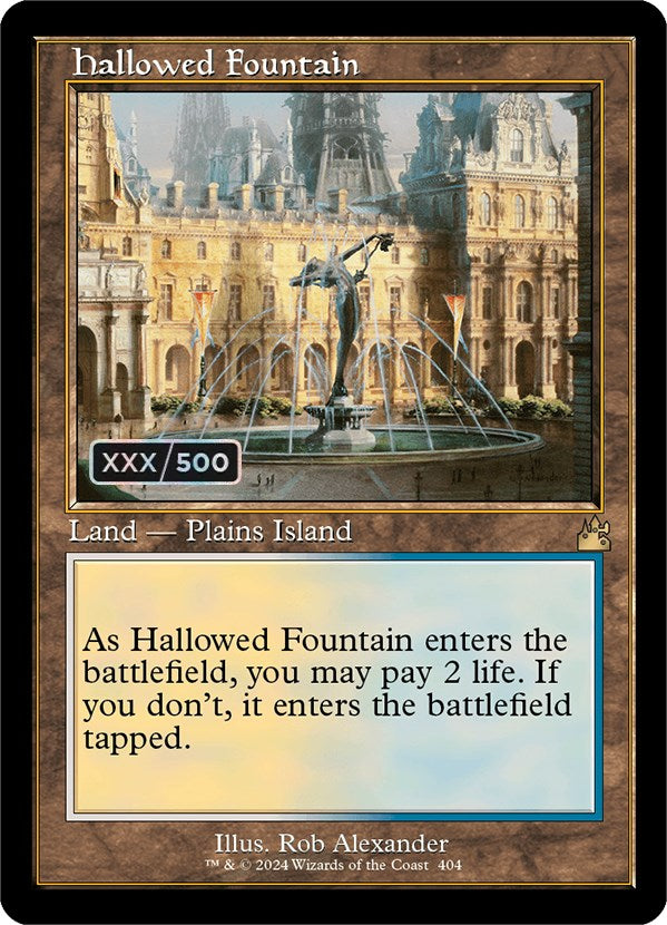 Hallowed Fountain (Retro) (Serialized) [Ravnica Remastered] Magic: The Gathering