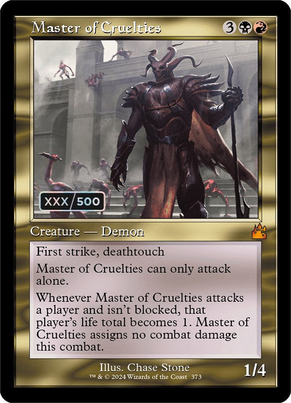 Master of Cruelties (Retro) (Serialized) [Ravnica Remastered] Magic: The Gathering