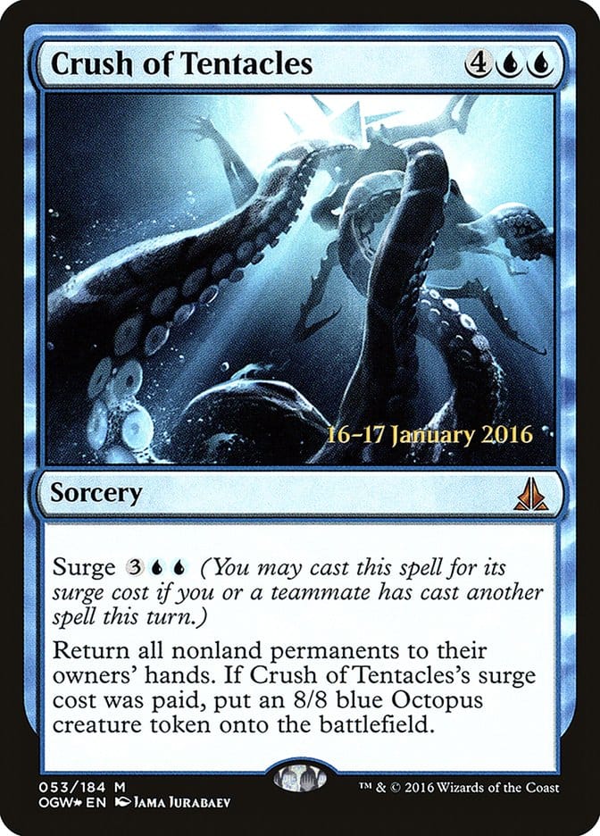 Crush of Tentacles [Oath of the Gatewatch Prerelease Promos] Magic: The Gathering