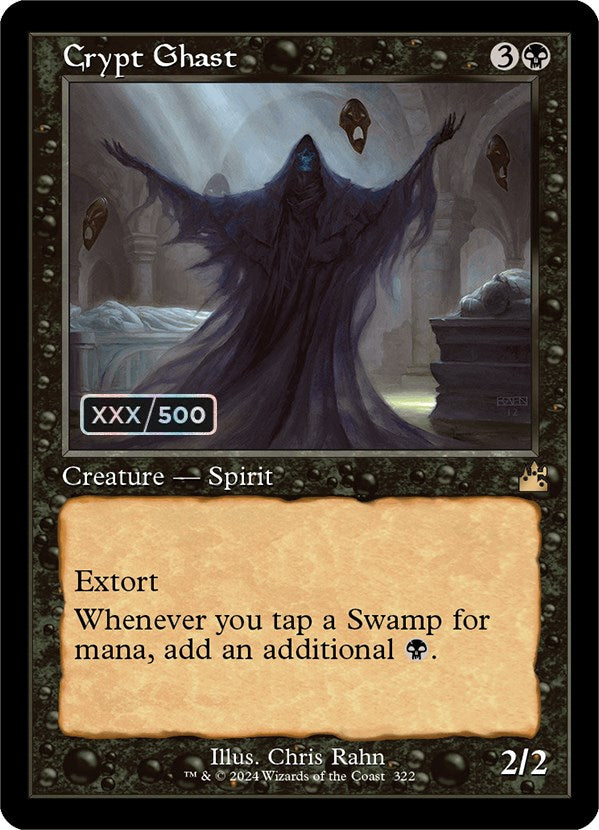 Crypt Ghast (Retro) (Serialized) [Ravnica Remastered] Magic: The Gathering