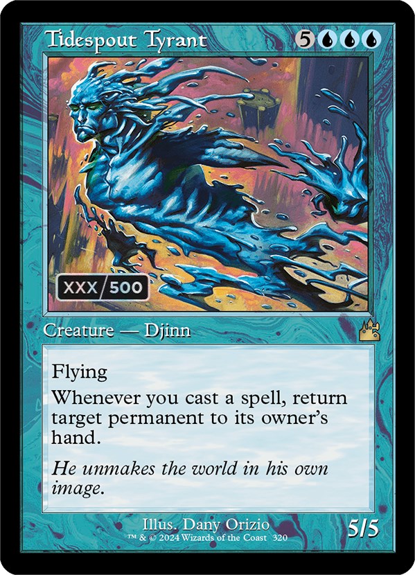 Tidespout Tyrant (Retro) (Serialized) [Ravnica Remastered] Magic: The Gathering